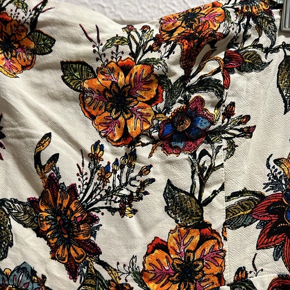 Free people strapless midi floral boho dress medium - Picture 4 of 11